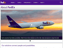 Tablet Screenshot of about.van.fedex.com